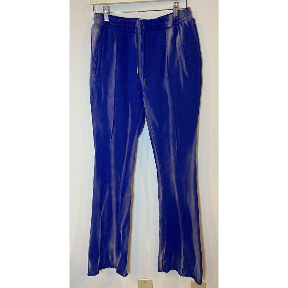 mnml Sweatpants Flare Bootcut Purple Bleach Size Small S